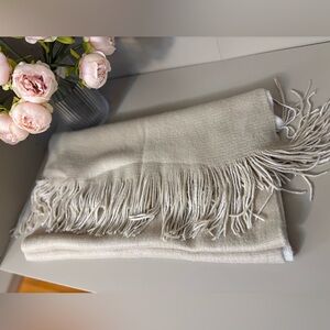 Beige Knit Scarf